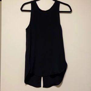 Aritzia Wilfred 100% silk black tank blouse